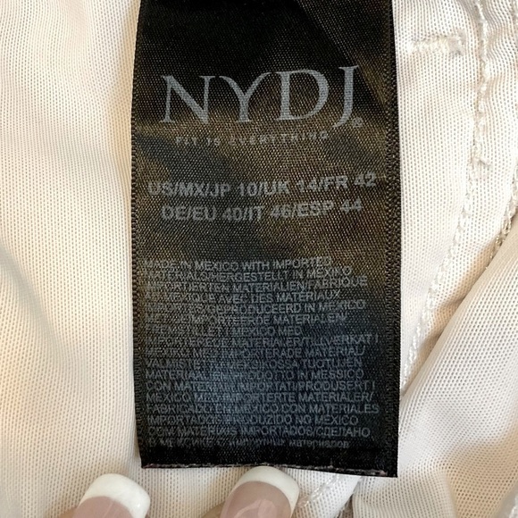 Not‎ Your Daughters Jeans Curves 360 White Denim Jeans, Size 10. - Picture 10 of 14
